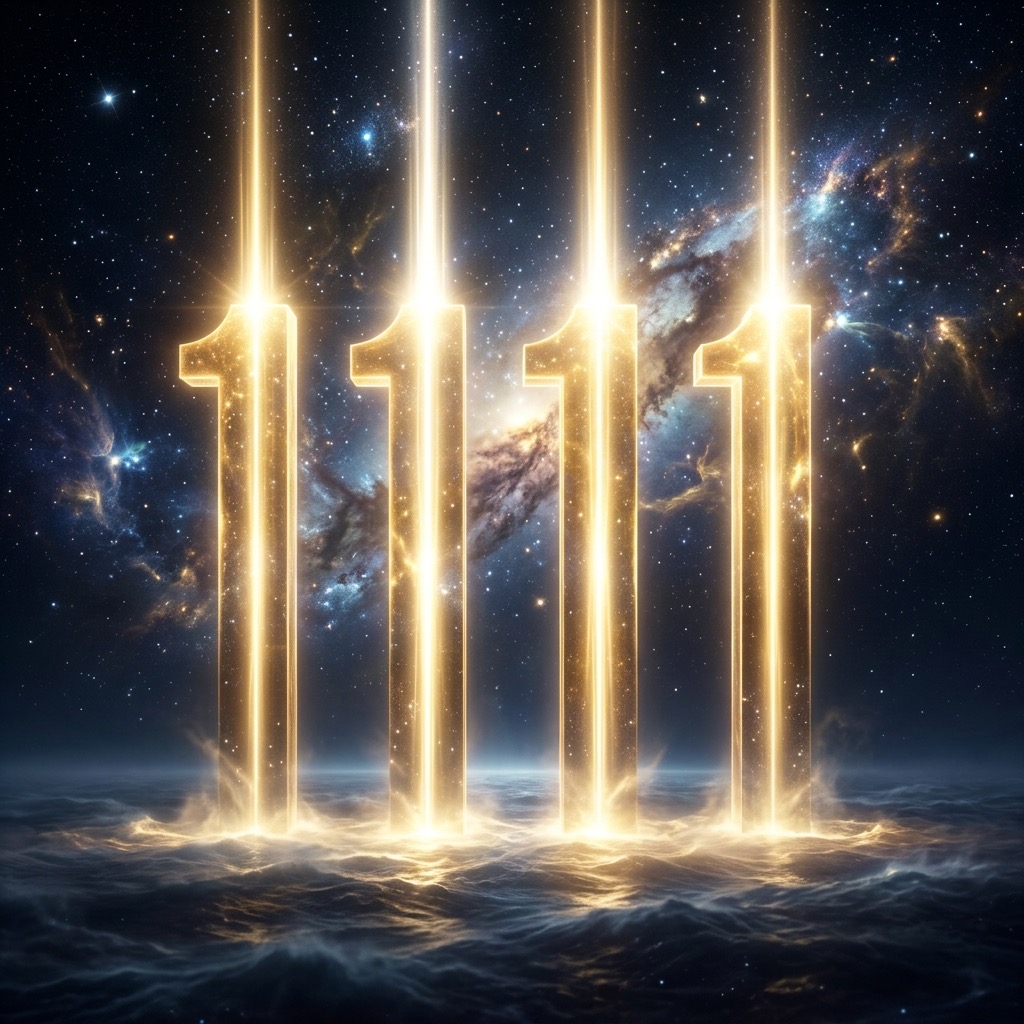 1111 Hz Healing frequency visualization