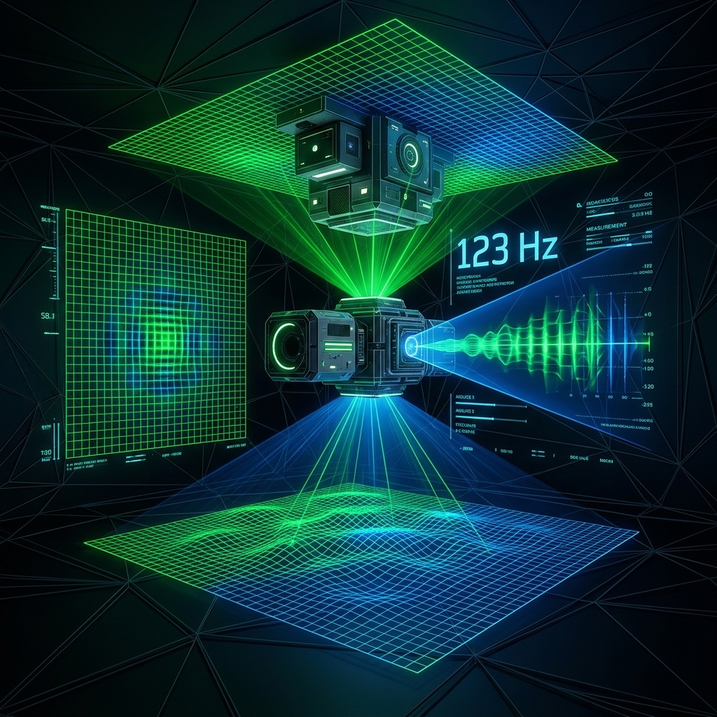 123 Hz Test Tones frequency visualization