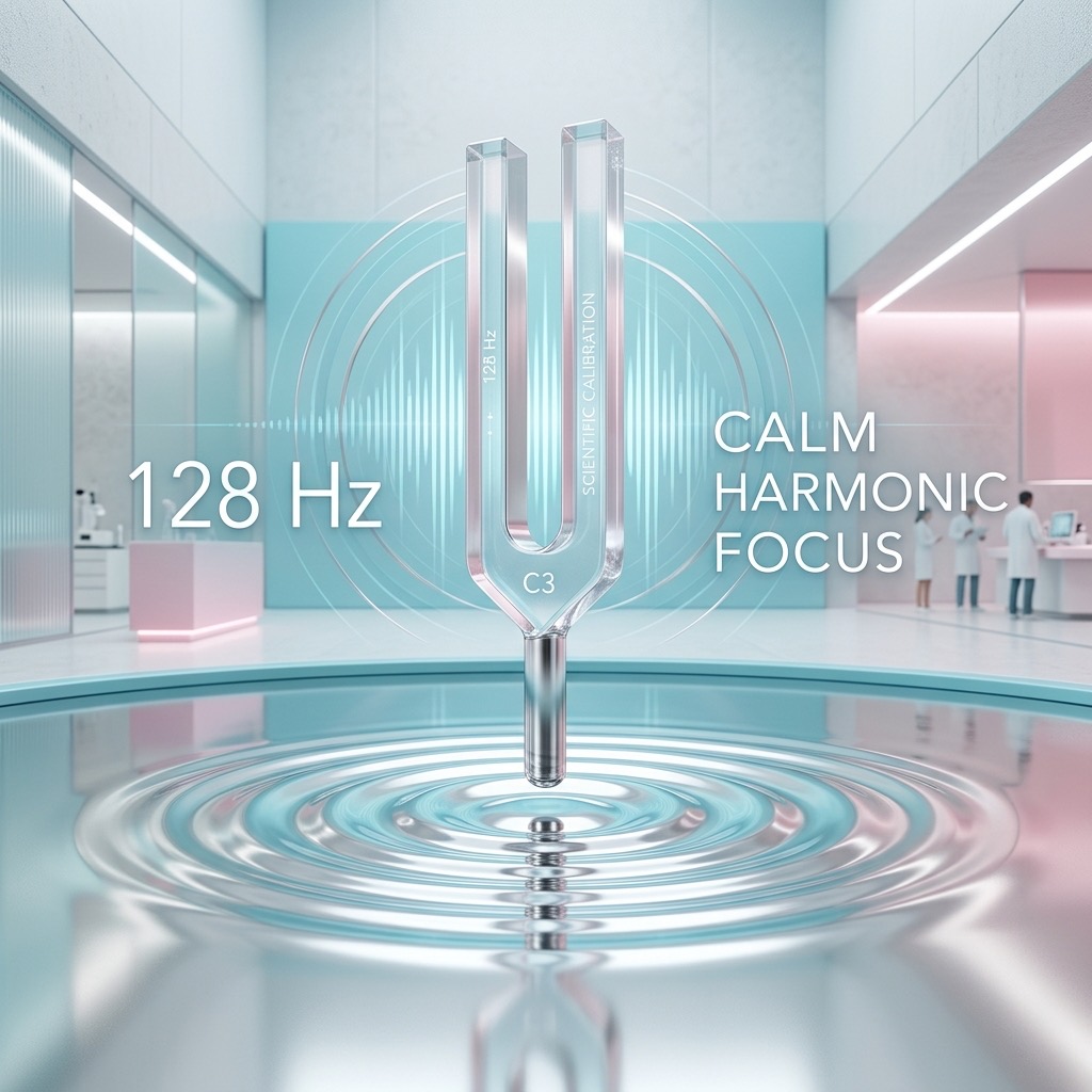 128 Hz Musical Notes frequency visualization