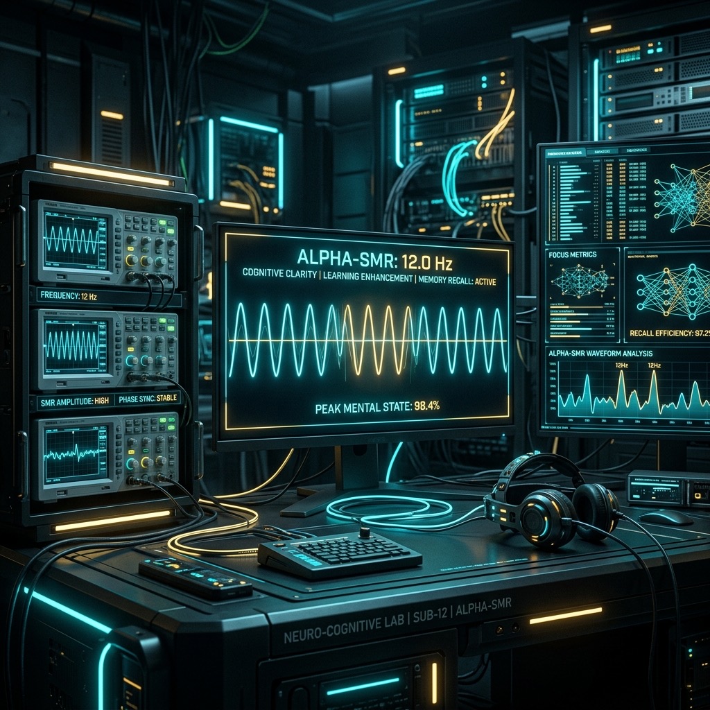 12 Hz Brainwaves frequency visualization