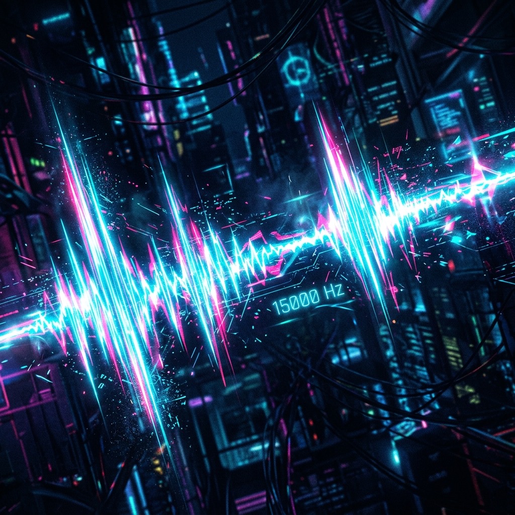 15000 Hz Hearing Tests frequency visualization