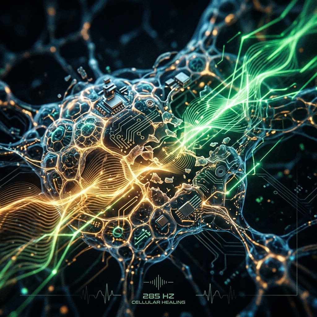 285 Hz Healing frequency visualization