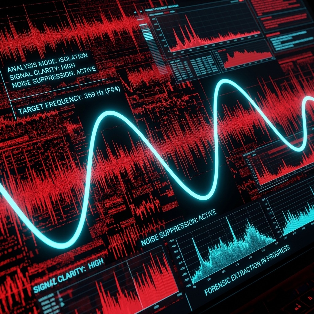 369 Hz Musical Notes frequency visualization