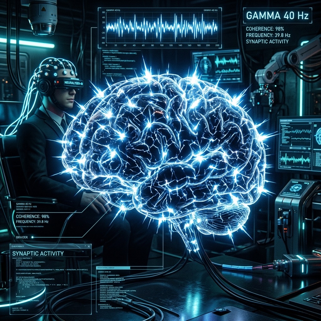 40 Hz Brainwaves frequency visualization