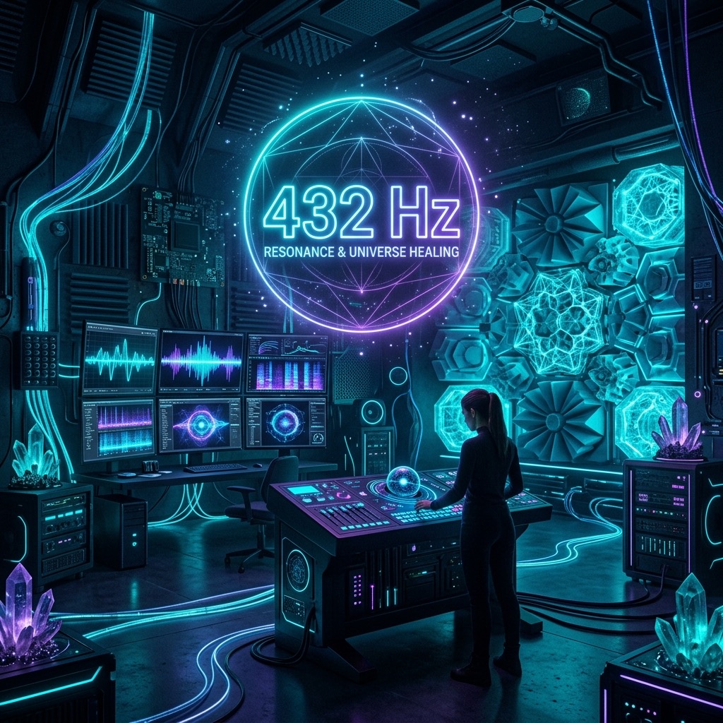432 Hz Healing frequency visualization
