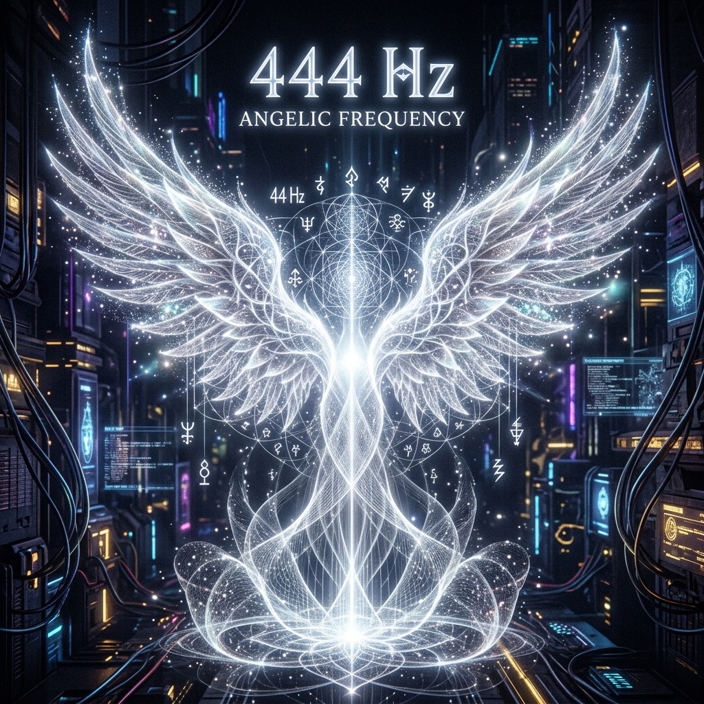 444 Hz Healing frequency visualization