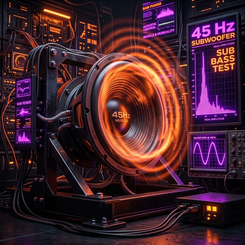 45 Hz Test Tones frequency visualization