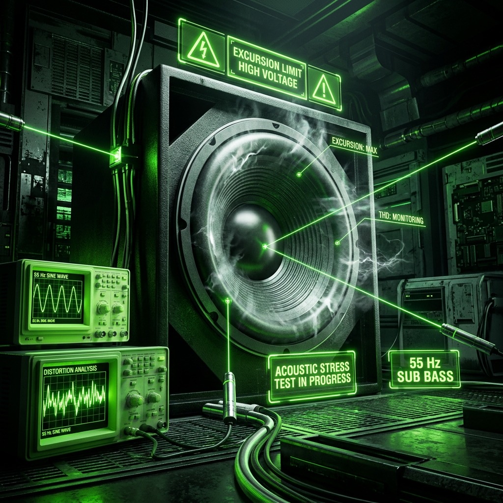 55 Hz Test Tones frequency visualization