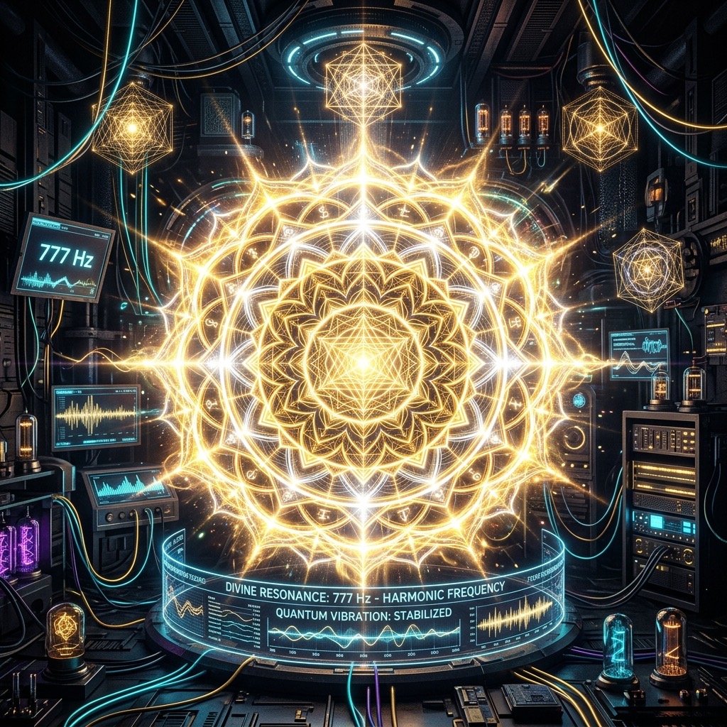 777 Hz Healing frequency visualization
