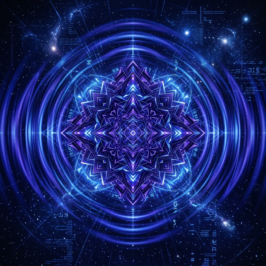 852 Hz Healing frequency visualization